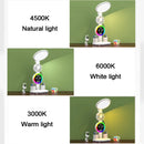 Axyaa Rechargeable Study Desk Lamp with Fan, Clock Display & LED Reading Light