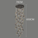 Axyaa Staircase Chandeliers: Modern LED Pendant Light Lamps for Living Room