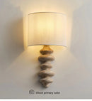 Axyaa Retro Solid Wood Wall Lamp for Living Room, Bedroom, and Study
