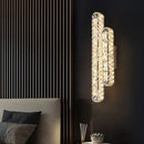 Axyaa Modern Oval LED Crystal Wall Lamp for Elegant Home Decor