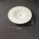 Axya Ceramic Specialty Dinner Plate Set for Restaurant and Home Dining
