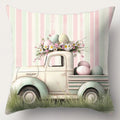 Easter Egg Wreath Bunny Pattern Cushion Cover for Axyaa Brand Home Décor