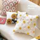 Axyaa Nordic Fresh Flower Embroidered Pillowcase - Home Decor Sofa Cushion Cover