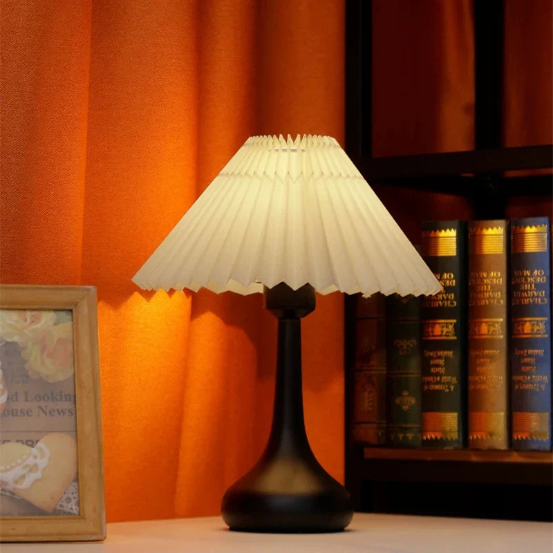 Axyaa Nordic Pleated USB Table Lamp DIY Foldable Art Atmosphere Night Light