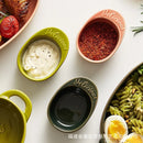 Axya Nordic Ceramic Dip Dish Set - Sauce, Seasoning, and Vinegar Plates