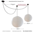 Axyaa Silk Pumpkin Chandelier for Dining Living Bedroom