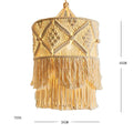 Macrame Light Shade Chandelier by Axyaa - Boho Cotton Rope Chic Decor