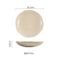 Axyaa Stone Patterned Ceramic Serving Plates for Molecular Cuisine and Desserts