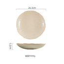 Axyaa Stone Patterned Ceramic Serving Plates for Molecular Cuisine and Desserts
