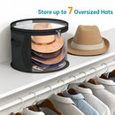 Axyaa Hat Storage Box: Fashionable Transparent Organizer for Round Travel Hats