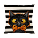 Axyaa Halloween Pumpkin Print Pillow Cover 45x45 - Festive Home Decor & Holiday Gift