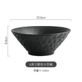Axyaa Stone Pattern Ceramic Pasta Soup Salad Dessert Bowl Tableware Collection
