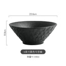 Axyaa Stone Pattern Ceramic Pasta Soup Salad Dessert Bowl Tableware Collection