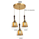 Axyaa Vintage LED Pendant Lamp with Copper Socket and Glass Shade