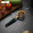 Axyaa Stainless Steel Green Handle Strainer Colander - Kitchen Essentials