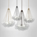 Axyaa Scandinavian Glass Ball Chandelier Pendant Light with E27 Bulb