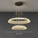 Axyaa Acrylic Light Guide Plate Pendant Lamp for Modern Light Luxury Living Room