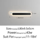 Axyaa Black White Simplicity LED Wall Lamp for Bedroom and Corridor Lighting
