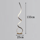 Axyaa LED Floor Lamp, Remote Control Dimming, Modern Minimalist Design, Nordic Ins Style