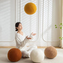Axyaa Boucle Ball Pillow: Nordic Round Decorative Sphere for Couch, Sofa, Bedroom