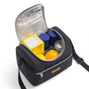 Axyaa Solid Color Tote Cooler Bags Insulated Lunch Bag for School Office