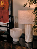 Axyaa Marble LED Table Lamp Nordic Minimalist Modern Decorative Desk Light