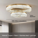 Axyaa Golden Gloss Chandelier: Luxurious Round Copper Chandelier for Home Decor