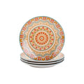 Axyaa Bohemian Style Ceramic Dessert Plate Set - 6/12 Piece, 8.5 Inch