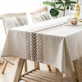 Axyaa Rectangular Tablecloth Fabric Imitation Cotton and Linen Small Fresh