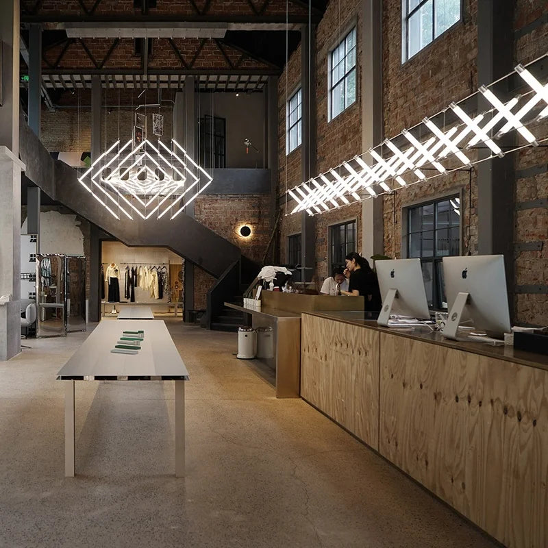 Axyaa Industrial LED Chandelier for Restaurant Bar Cafe Pendant Light