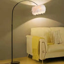 Axyaa Feather Floor Lamp - Nordic Minimalist Luxury Light for Bedroom Living Room