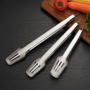 Axyaa Stainless Steel BBQ Food Tongs for Cooking, Buffet, and Grilling