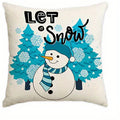 Axyaa Winter Delights Love Hello Merry Christmas Cushion Cover