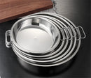 Axya 304 Stainless Steel Large Dual Handle Meal Plate Tray