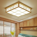 Axyaa Wood Ceiling Lights Japanese Style Tatami Lamp LED Wooden Lighting