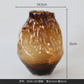 Axyaa Glass Vase: Modern Home Decor & Hotel Centerpiece