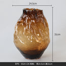 Axyaa Glass Vase: Modern Home Decor & Hotel Centerpiece