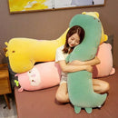 Axyaa Cartoon Animal Side Sleep Body Pillow: Soft Cozy Throw Pillow Ideal Girlfriend Gift