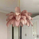 Axyaa Nordic Ostrich Feather Art Chandelier for Home Decoration