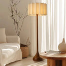 Axyaa Solid Wood Linen LED Table Lamp | Japanese-style Retro Nordic Home Lighting