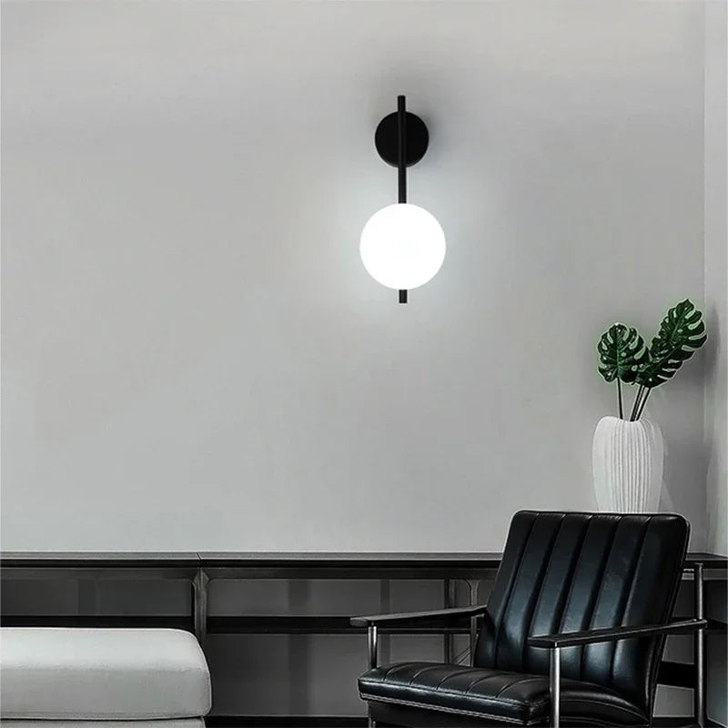 Axyaa Nordic LED Wall Lamp - Elegant Indoor Lighting for Bedroom & Living Room