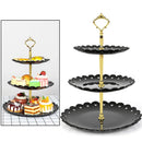 Axyaa 3-Tier Cupcake Stand Snack Dessert Tower for Wedding Party Buffet Tray