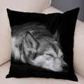 Axyaa Siberian Husky Pet Sofa Cushion Cover - Cute Dog Print Pillowcase