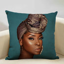 Axyaa African Lady Sofa Pillow Cover: Stylish Decor for Bedroom, Hotel, Cafe