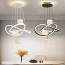 Axyaa Crystal Chandelier | Luxury Living Room and Dining Room Pendant Light