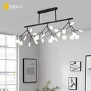 Axyaa Nordic Firefly Chandelier Black Gold Ceiling Lighting for Home, Dining, Stores