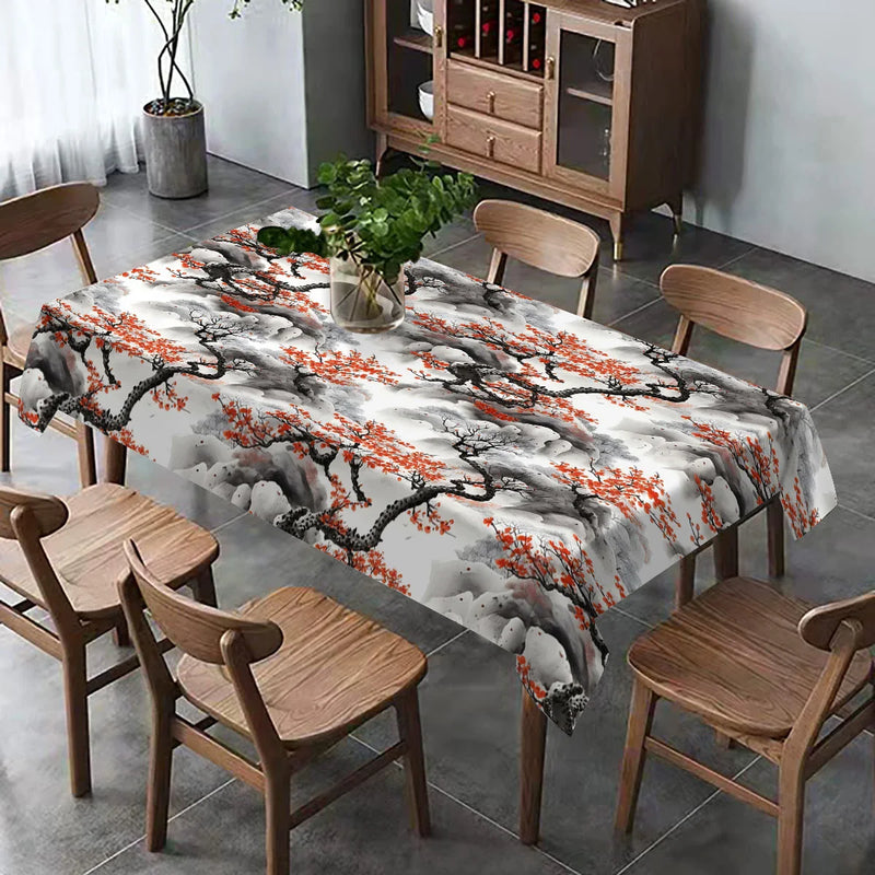Axyaa Scenery Tablecloth for Wedding, Hotel, Banquet, Kitchen, Dining, & Outdoor Decor