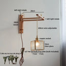 Axyaa Wabi Sabi LED Wall Light Mirror Bathroom Lamp Glass Wood Modern Nordic