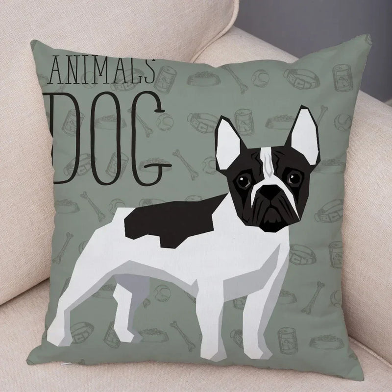 Axyaa Cartoon Dog Pet Animal Pillowcase