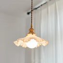 Axyaa Nordic Glass Flower Chandelier: Modern Luxury Table Lamp for Restaurants